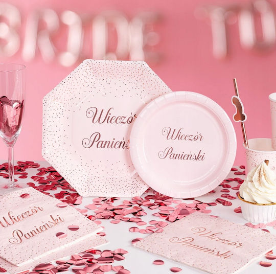 Papierplatten Bachelorette Party 18cm 6 Stück