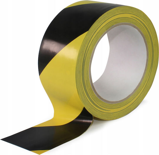 Allcolor Markierungsband aus Kunststoff in Schwarz Farbe Länge 33m