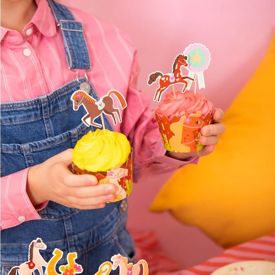 Muffin Wrappers Cupcake Liners Pferd Geburtstag 6 Stück