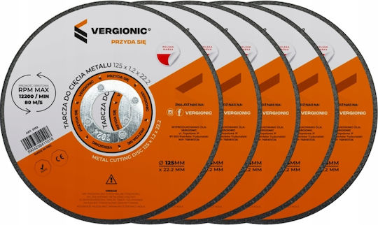 Vergionic Metal Cutting Disc 125mm