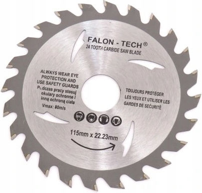 Falon-Tech Falon-Tech Schleifscheiben Für Holz Mit 24 Klinge 115mm