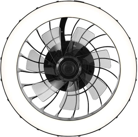 Brilliant Deckenventilator 46cm mit Leuchte Schwarze