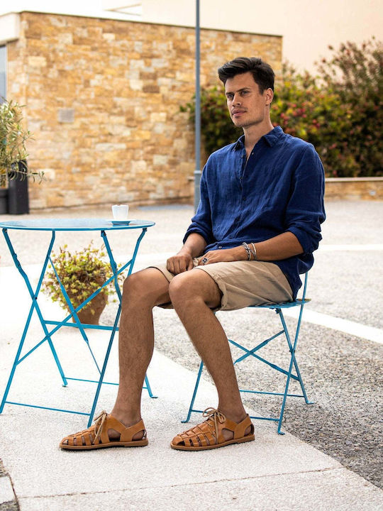 Ανδρικά Σανδάλια Κορδόνια Βάκχος Μπεζ