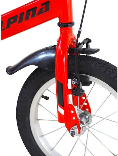 Alpina 18" Детско Колело BMX с Алуминиева Рамка Червено