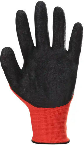 Mercator Tech Work Gloves Red Polyester Black Polyurethane Coated Xl