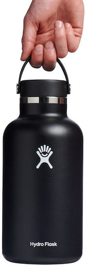 Hydro Flask Μπουκάλι Θερμός Ανοξείδωτο 1.9lt Black Stainless Steel