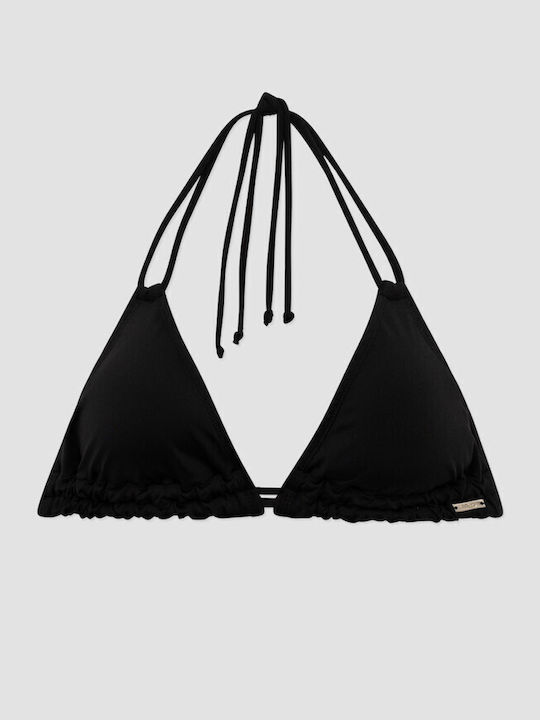 Bikini Triangle D Cup With Padding Black