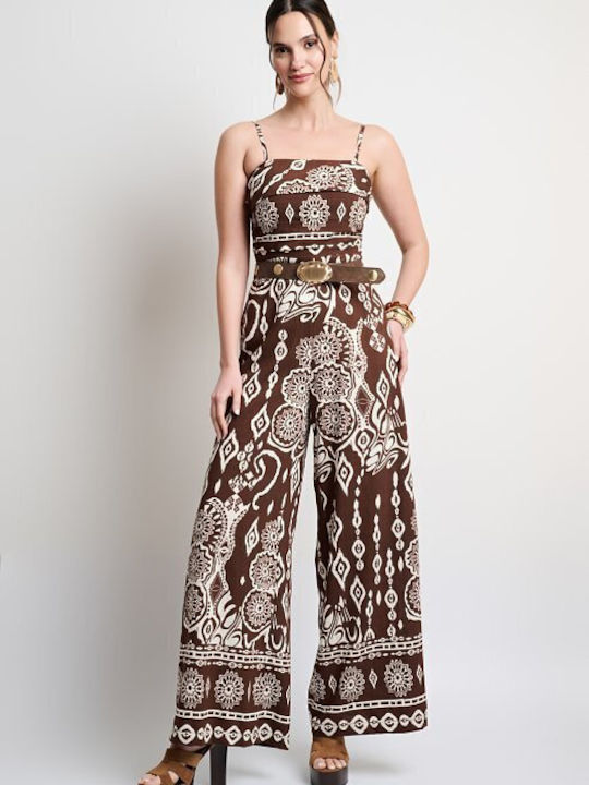 Women's Brown Jumpsuit
