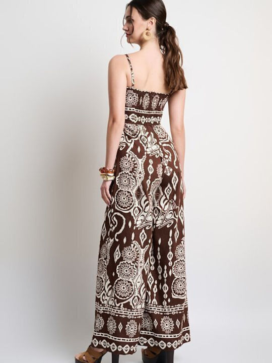 Women's Brown Jumpsuit