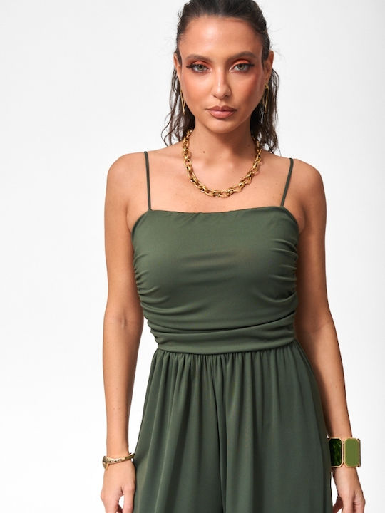 Damen Jumpsuit Khaki