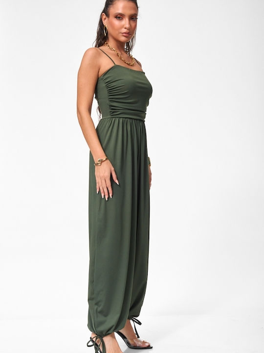 Damen Jumpsuit Khaki