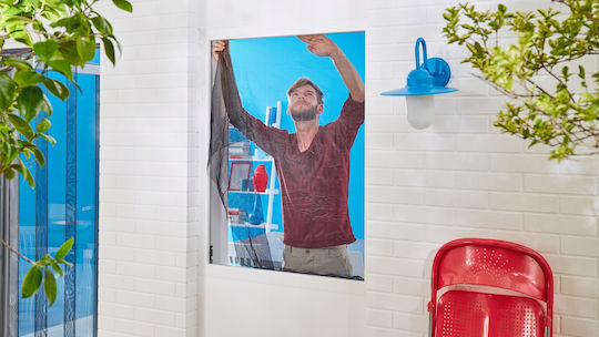 Tesa Σίτα Παραθύρου με Σκρατς 150x130cm Tesa Σίτα Παραθύρου με Σκρατς 150x130cm