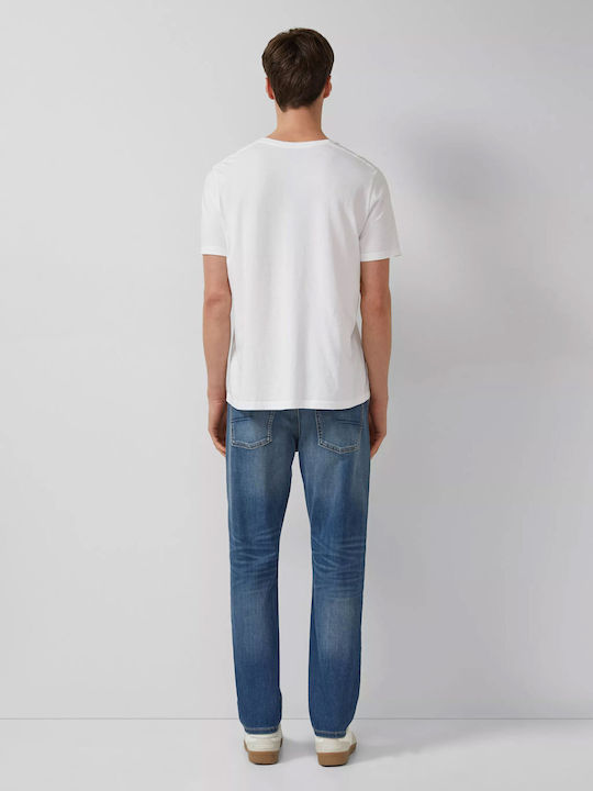 Ανδρικό Παντελόνι Τζιν με Slim Straight Εφαρμογή Blue