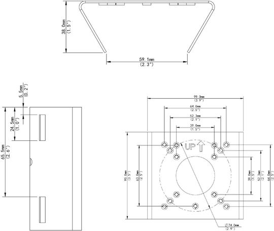 Pole Mount Tr-up06-b-in Uniview