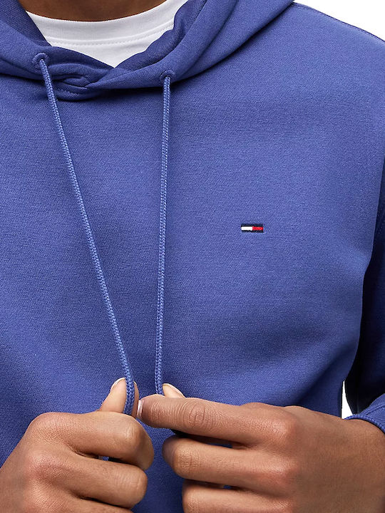 Flag Sweatshirt with Hood Blue