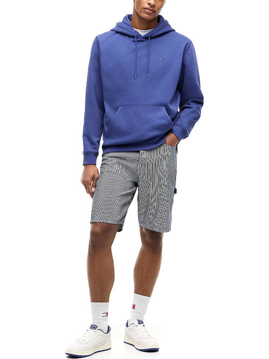 Flag Sweatshirt with Hood Blue