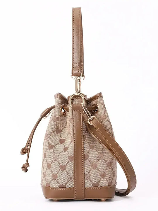 Damentasche Schulter Beige