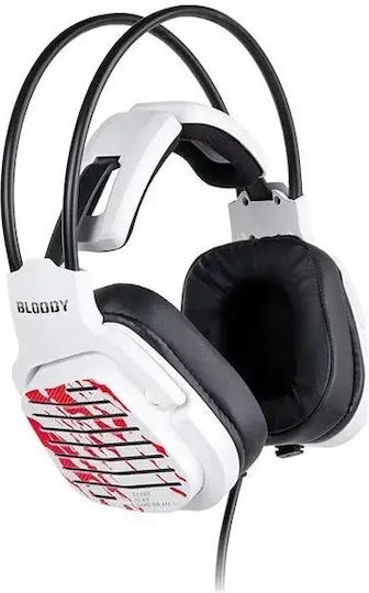 A4Tech G565 Over Ear Gaming Headset με σύνδεση USB Λευκό