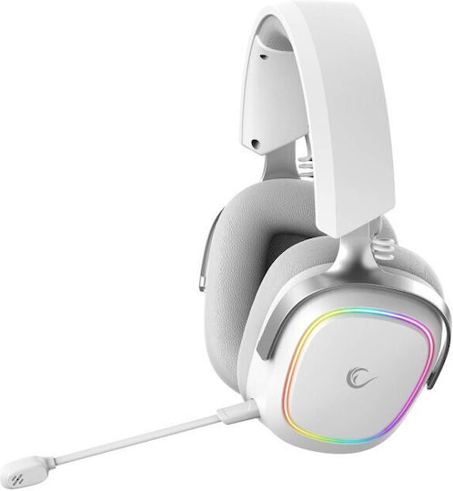 Retsu Drahtlos Über Ohr Gaming-Headset mit Konnektivität Bluetooth / USB Weiß für PC / PS4 / PS5