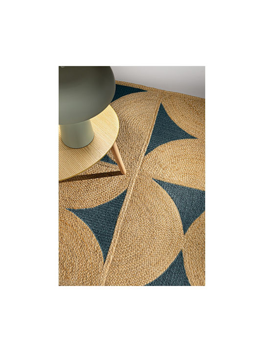 Guy Laroche Mirage Wohnzimmer Teppich Rechteckig aus Jute Marine 140x200cm