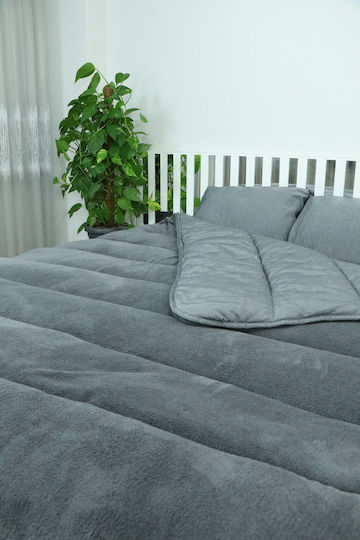 SteweHome Ημίδιπλο 195x205εκ. Γκρι