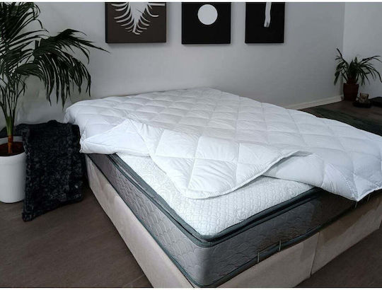 SteweHome Hälfte Doppel Steppdecke mit Mikrofaser Ausfüllen 195x215cm 250