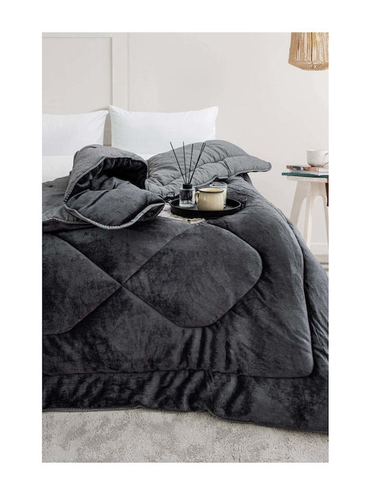SteweHome Πάπλωμα Ημίδιπλο 195x215εκ. Γκρι
