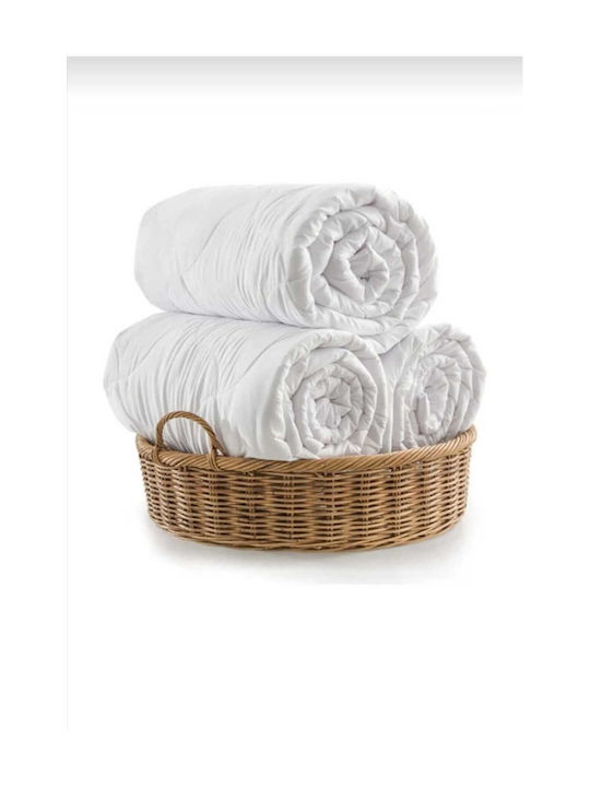 SteweHome Πάπλωμα Μονό με Γέμιση Microfiber 155x215εκ. Ροζ