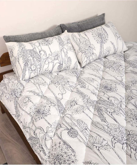 SteweHome Πάπλωμα Μονό 155x215εκ. Λευκό