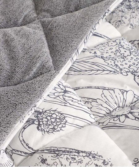 SteweHome Double Quilt 195x205cm Dark Blue