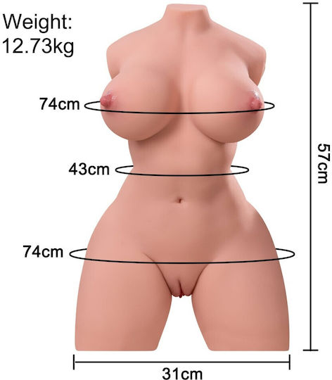 Curve Toys Masturbator Vagina με Δόνηση