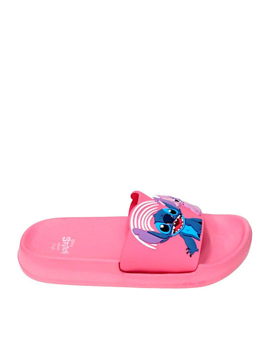 Kids' Flip Flops Pink Stitch