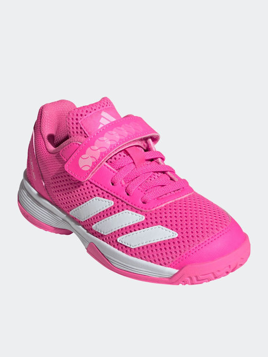 Courtflash Kids Sports Tennis Shoes with Laces Pink