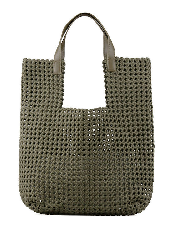 Damen Schultertasche Khaki Set
