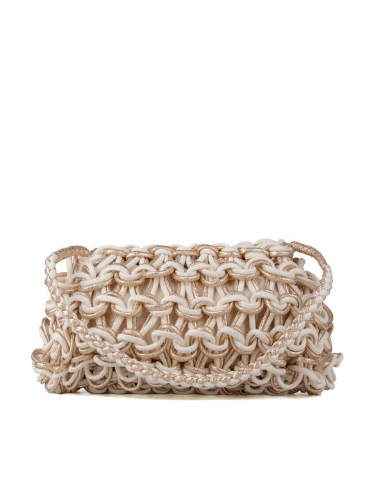 Knitted Women's Shoulder Bag Beige