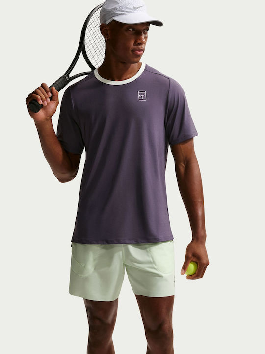 Nike Nikecourt Dri-fit Advantage FZ6910-573 Ανδρική Μπλούζα Λευκή