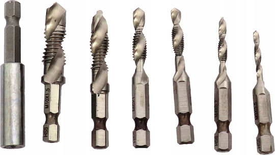 Hss Tapping Drills M3 M10 Threading Tools 7 Pcs