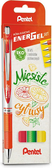 Pentel Energel Στυλό 4τμχ