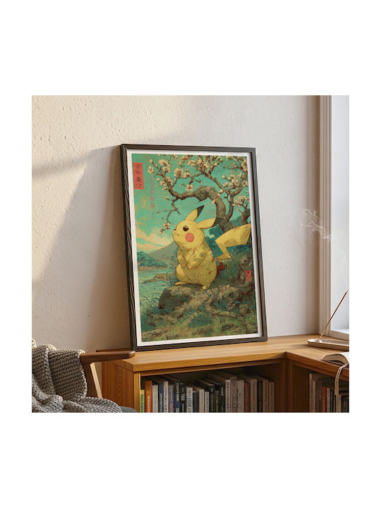 Poster Pokemon Pikachu Ukiyo An175 21cm X 30cm-70979pd154152