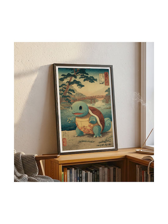 Poster Pokemon Squirtle Ukiyo An176 40cm X 50cm-70978pd154151