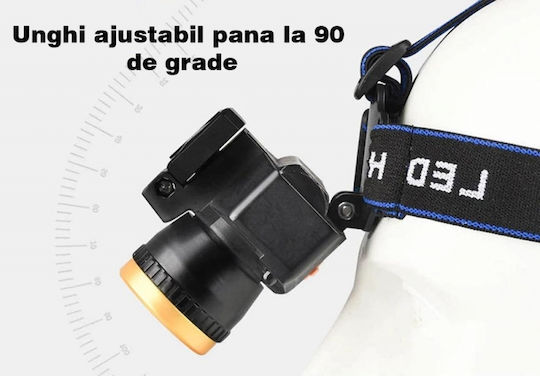 Pyramid Επαναφορτιζόμενος Φακός Κεφαλής LED με Μέγιστη Φωτεινότητα 800lm
