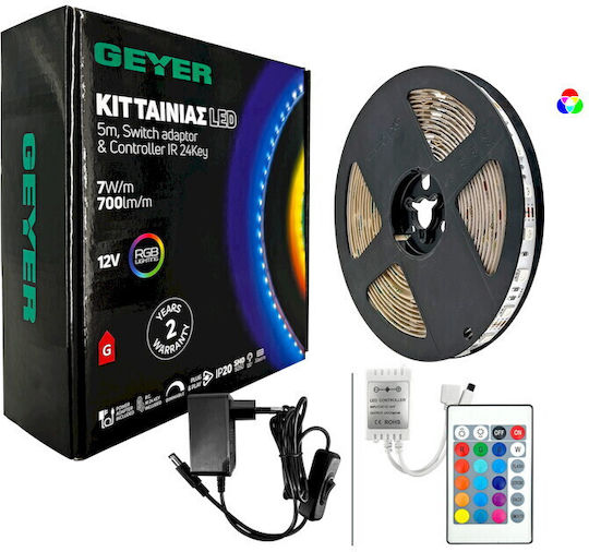 Geyer Ταινία LED 12V RGB Φως 5m