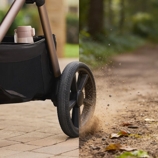 Lionelo Carmine Umkehrbar 3 in 1 Baby Kinderwagen Für Neugeborene Gray Stone