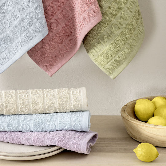 Nima Kitchen Towel Made of 100% Cotton in Pink Colour 40x60cm