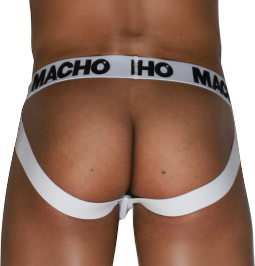 Macho Underwear Herren Sexy Unterwäsche Jockstrap Weiß