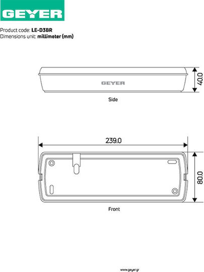 Geyer Accesorii Pentru Iluminat LE-D3BR