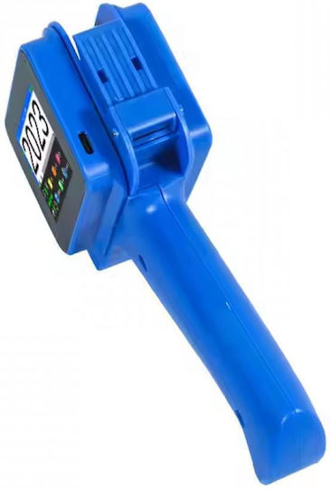 Blirowin Imprimantă Portabilă Tip Pistol Cu Ecran Tactil Pentru Imprimare Logo-uri Coduri de Bare Date de Expirare Coduri QR Compatibilă Cu Mai Multe Suprafețe Cerneală Uscare Rapidă Cartuș Negru Lucios Dimensiune Imprimare 1-12.7mm