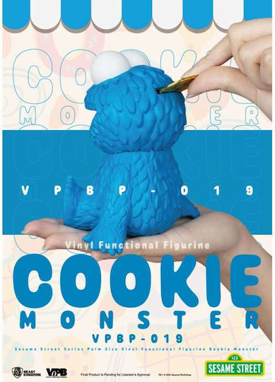 Sesame Street Κουμπαράς Βινυλίου Cookie Monster Ύψος 12cm Μπλε