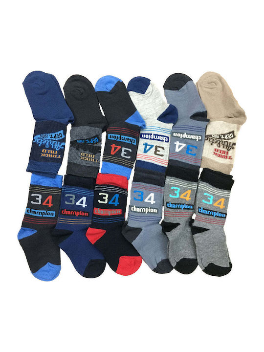 Design Socks Παιδικές Κάλτσες Πολυχρωμα 12 Ζευγάρια