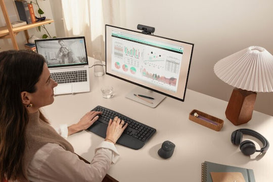 Logitech Signature Comfort Plus MK880 Ασύρματο Bluetooth Σετ Πληκτρολόγιο & Ποντίκι International English Γκρι